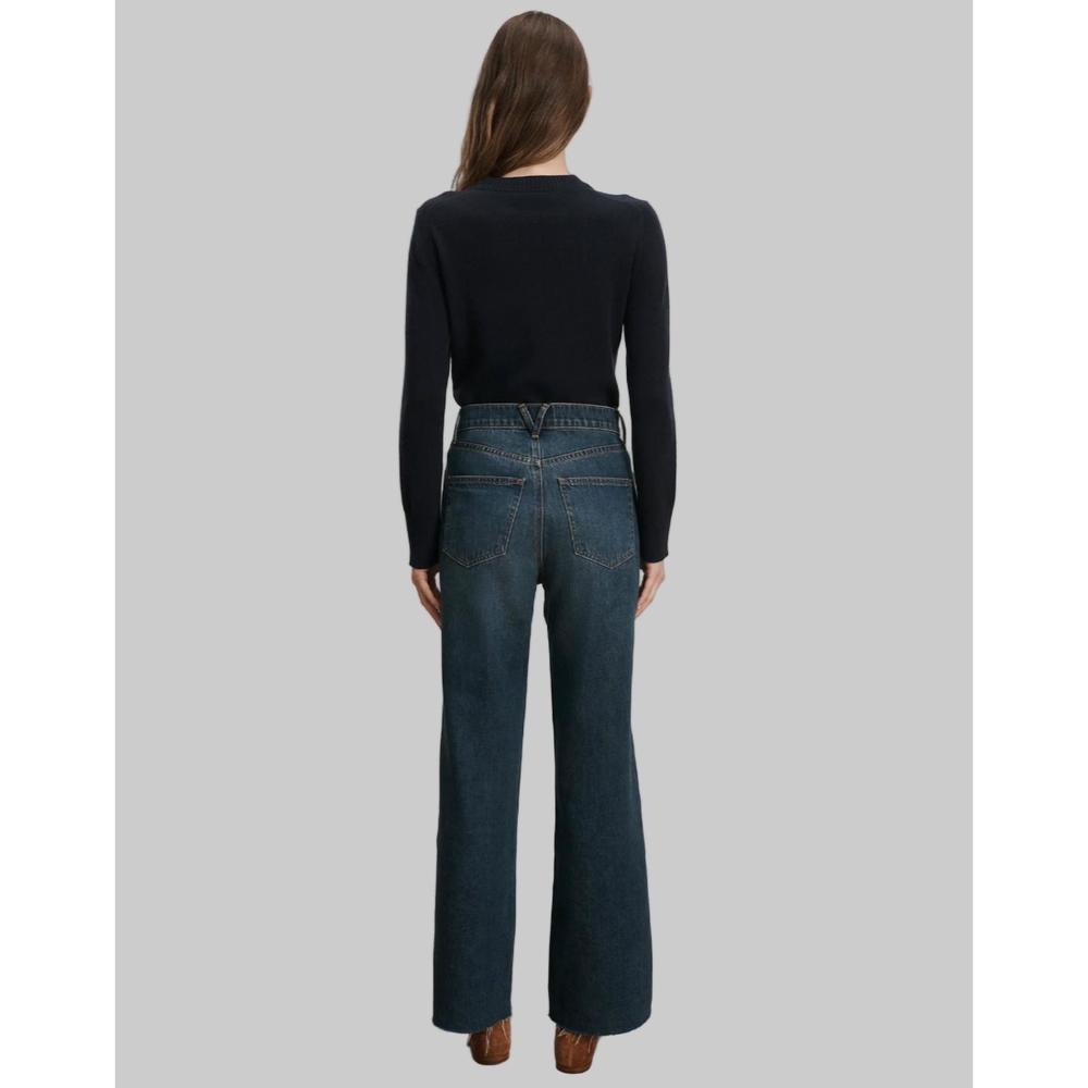 NEW VERONICA BEARD taylor high rise wide leg jean in rebel blue - Picture 2 of 3